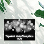 Art Mural En Acrylique White Glow 'Ensemble est le meilleur endroit pour<br><div class="desc">White Glow on Black 'Together is the Best Place to Be' est une impression acrylique frappante qui juxtapose la pureté du blanc à la profondeur du noir. Le message puissant, "Ensemble est le meilleur endroit pour être", résonne profondément, évoquant des sentiments d'unité et de connexion. Cette oeuvre sert de phare...</div>
