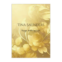 Yoga or fleurs nom personnalisé