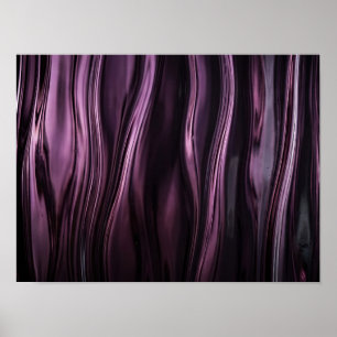 Art mural en texture de verre ondulé violet profon