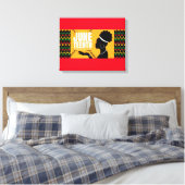 Art mural en toile du XVIIe (Insitu(Chambre))