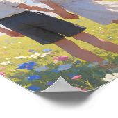 Art mural esthétique d'été | Garçon et fille (Coin)