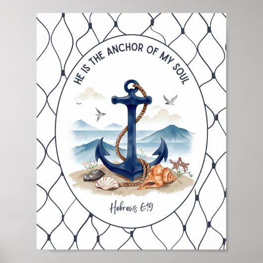Art mural et décoration Hébreux 6:19 (Devant)