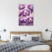 art mural fleur de pavot pourpre (Insitu(Chambre))