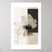 Art mural floral abstrait moderne (Devant)