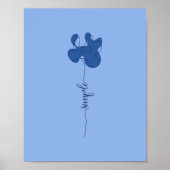 Art mural floral minimaliste simple (Devant)