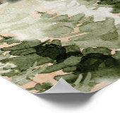 Art mural forêt verte aquarelle (Coin)