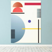 art mural géométrique Abstrait (Insitu (Plancher de Bois))