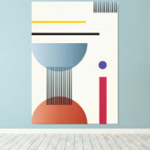 art mural géométrique Abstrait (Insitu (Plancher de Bois))