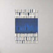 Art mural géométrique abstrait bleu moderne (Recto)