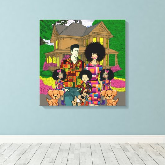 Art Mural interracial (Insitu (Plancher de Bois))