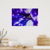 Art mural Iris violet | Impression photo macro flo (Cuisine)