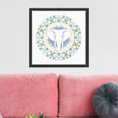 Art mural mandala éléphant (Insitu(Salon))