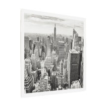 Art mural métallique - Skyline de la ville de New