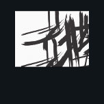 Art mural minimaliste moderne noir blanc abstrait<br><div class="desc">J'adore le style abstrait et minimaliste. Toile enveloppée d'art mural avec touches de brosse décalées créent un attrait visuel qui est parfait comme un élément d'accent pour l'espace mod. Affichez-le sur votre lit,  votre salon ou votre entrée. Simple,  chic et moderne. ©LorenaDepante</div>