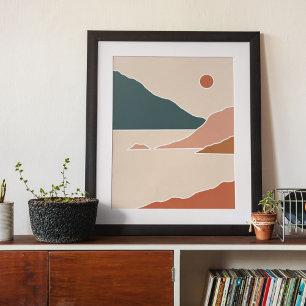 art mural moderne boho impression
