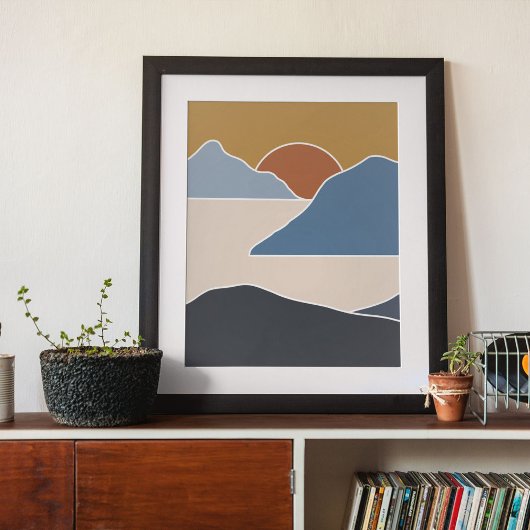 art mural moderne boho impression