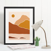 art mural moderne boho impression, Affiche papier