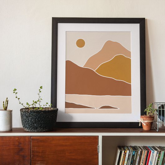 art mural moderne boho impression, Affiche papier