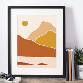 art mural moderne boho impression, Affiche papier