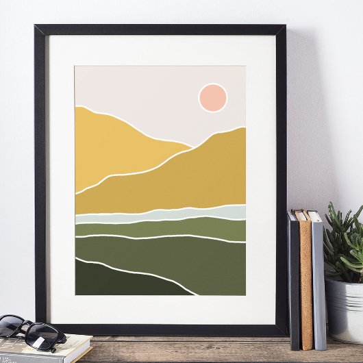 art mural moderne boho impression, Affiche papier