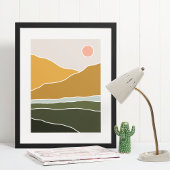 art mural moderne boho impression, Affiche papier