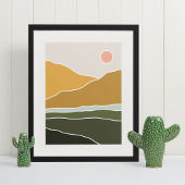art mural moderne boho impression, Affiche papier