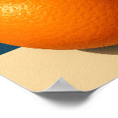 Art mural orange, Art fruit orange rétro (Coin)