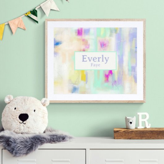 Art mural personnalisé pour chambre d'enfant avec 