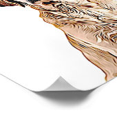 Art mural personnalisé pour chien - Golden Retriev (Coin)