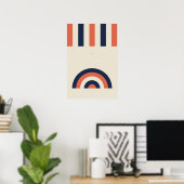 Art mural rayures néo déco audacieux (Bureau à domicile)