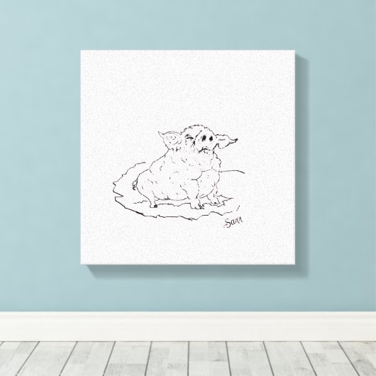 Art mural : Rose (Insitu (Plancher de Bois))