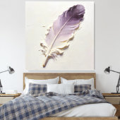 Art mural toile plume violette impression sur toil (Insitu(Chambre))