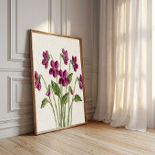 Art mural violet magenta minimaliste - Impression