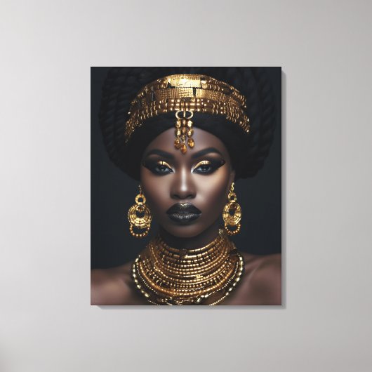 Art Murale Africain Américain, Art Mural Femme Noi (Recto)