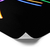 Art Neon Teken Poster (Hoek)