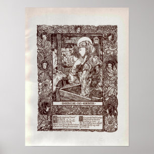 Art Nieuw kerstfeest (1898) Poster