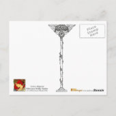 Art Nieuw Poster voor het lezen van vrouwen Briefkaart (Achterkant)