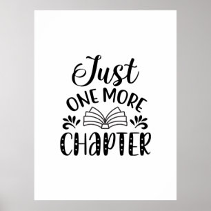 Art nog één hoofdstuk verder lezen poster