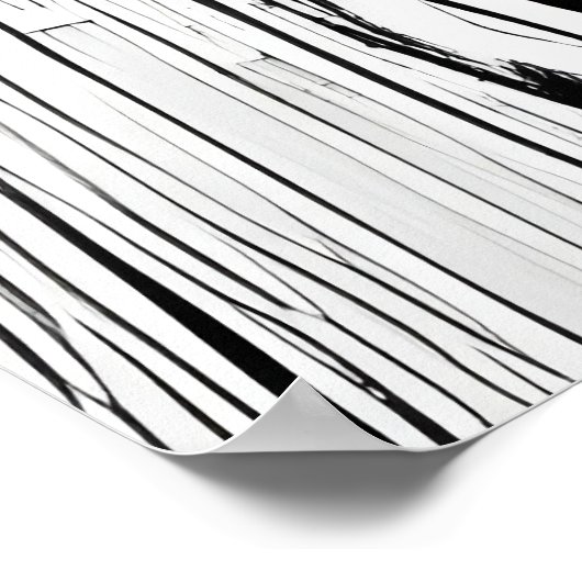 Art noir et blanc d'un chien | AI Art Poster (Coin)