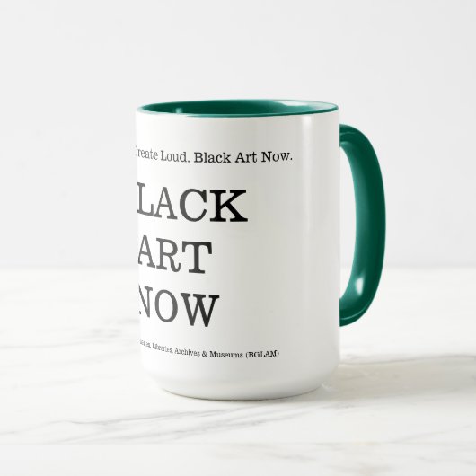 ART NOIR MAINTENANT Café Mug (Devant droit)
