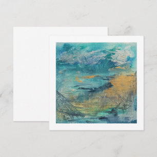 Art notitiekaart abstracte kunst poscard zee. Dag Notitiekaartje