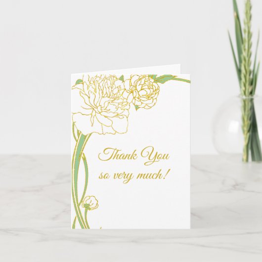 Art Nouony Thank You Card (Voorkant)