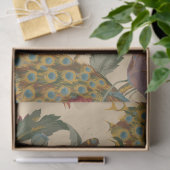  Art Nouveau 1890 The Peacock Pattern Tissuepapier (Geschenk)