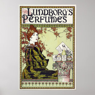Art Nouveau 1894 Perfume Ad door Louis John Rhead Poster