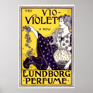 Art Nouveau 1895 Parfume Ad door Louise John Rhead Poster