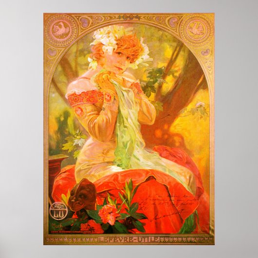 Art Nouveau 1896 Mucha Poster (Devant)