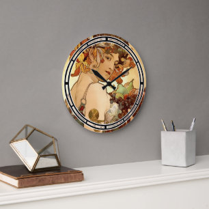 Art Nouveau  1897 "Fruit" door Alphonse Mucha Grote Klok