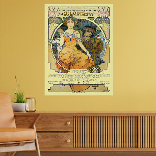 Art Nouveau 1904 Wereldtentoonstelling St. Louis d Poster