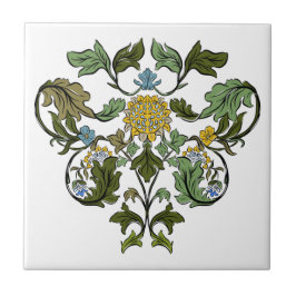 Art Nouveau 19e-eeuwse kunst Tegeltje