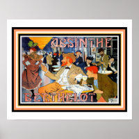 Art Nouveau Absinthe Berthelot Poster 16 x 20
